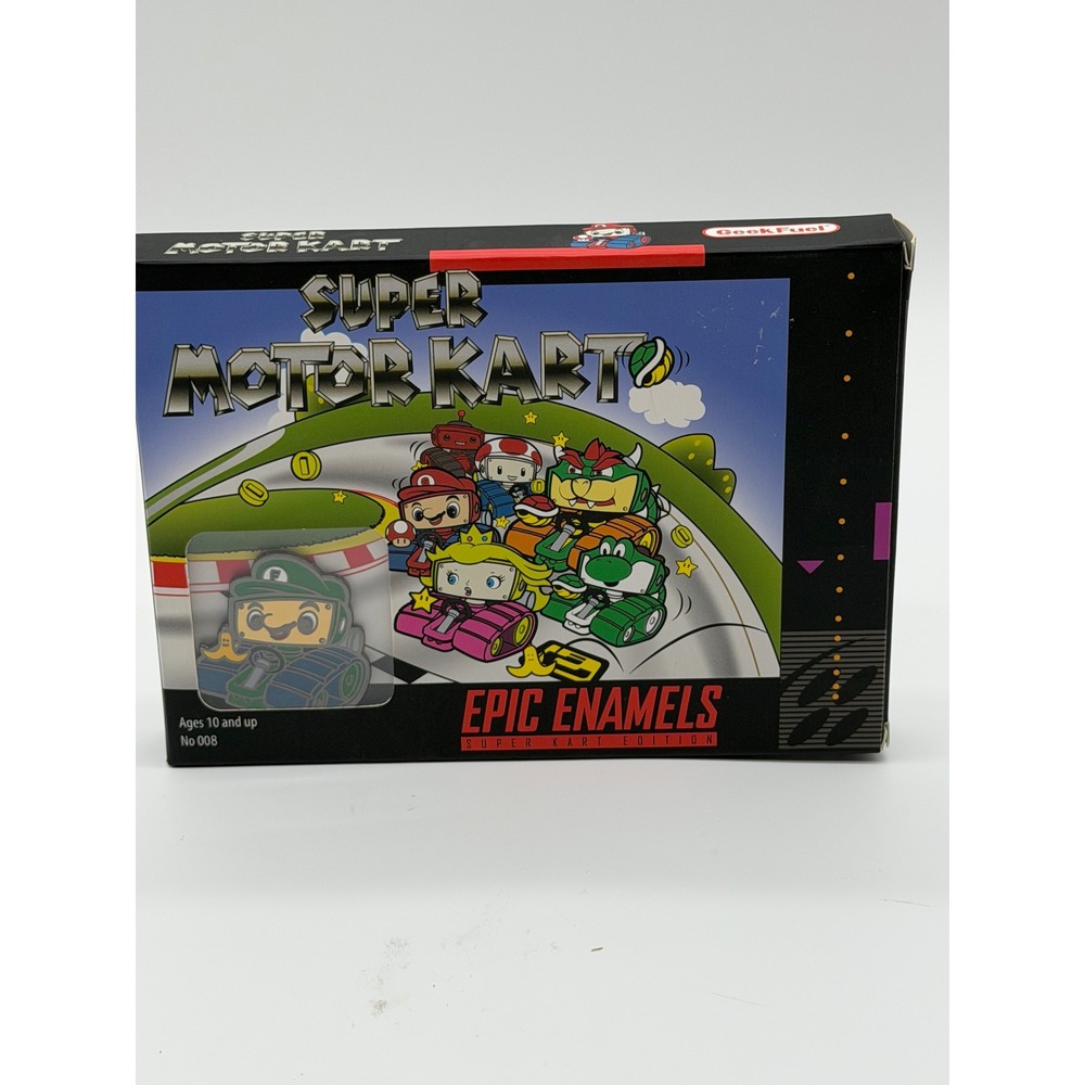 Geek Fuel Epic Enamels Super Motor Kart Luigi Enamel Pin No 008 New in Box
